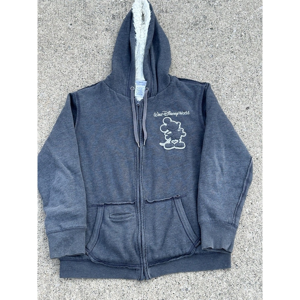 Walt Disney World 71' Anniversary Full Zip Hooded Sweat Jacket Size XL Y2K